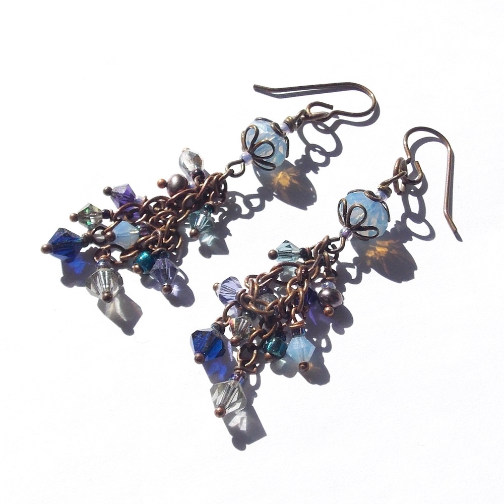 Gypsy Festival Jewels Earrings Fringe Tassel Boho